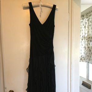 BCBGMaxAzria flirty black flowy dress size XS
